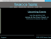 Tablet Screenshot of kingwoodtheatre.com